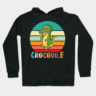 Vintage Retro Crocodile Hoodie